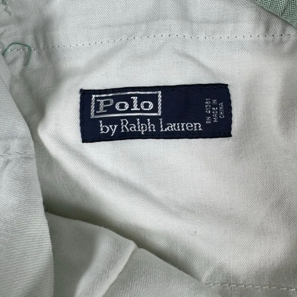 Polo Ralph Lauren Men's Shorts Size 38 Green 100% Cotton Classic Casual Chino